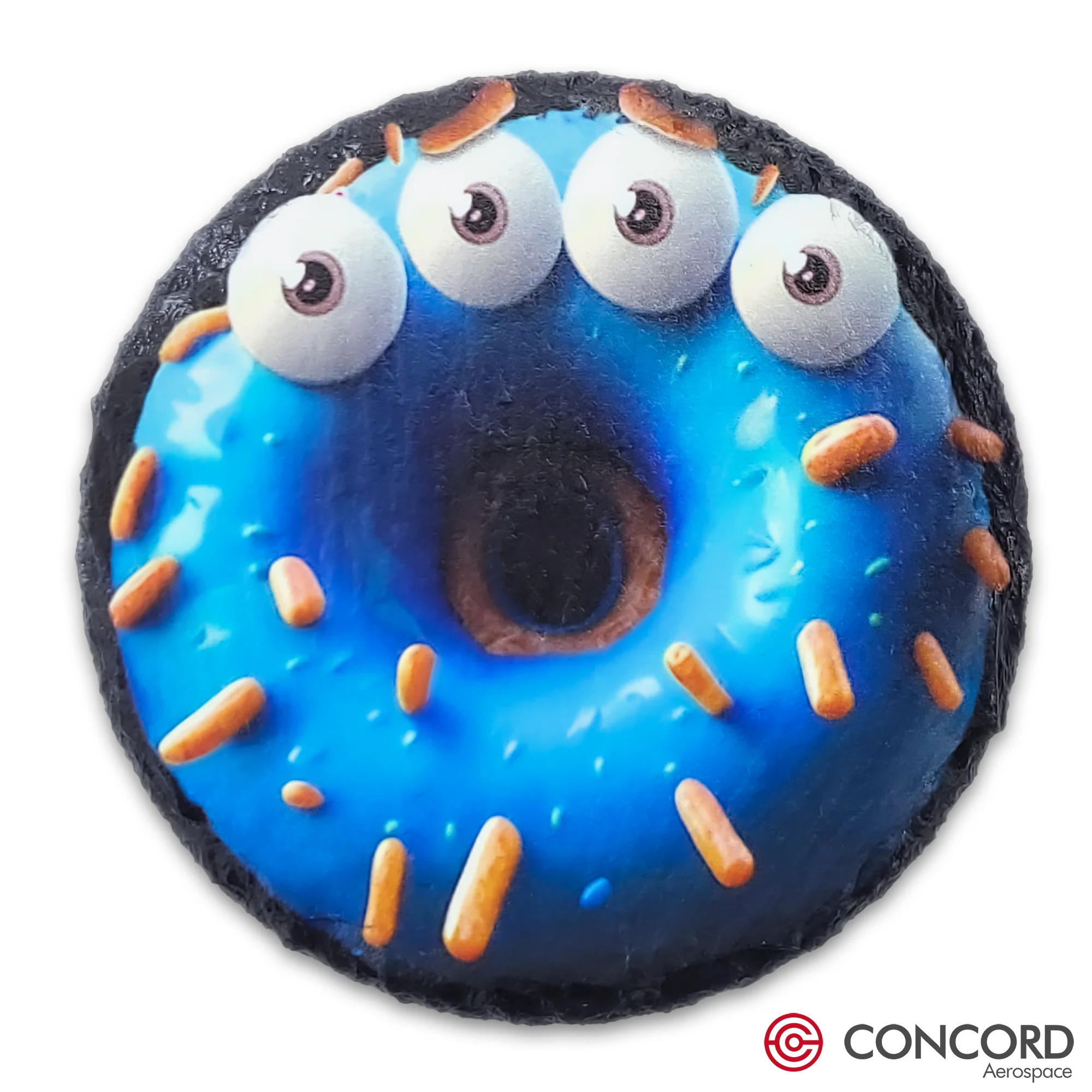 WOBBLEZORP DOUGHNUT ALIEN - SLATE COASTER - Image 2