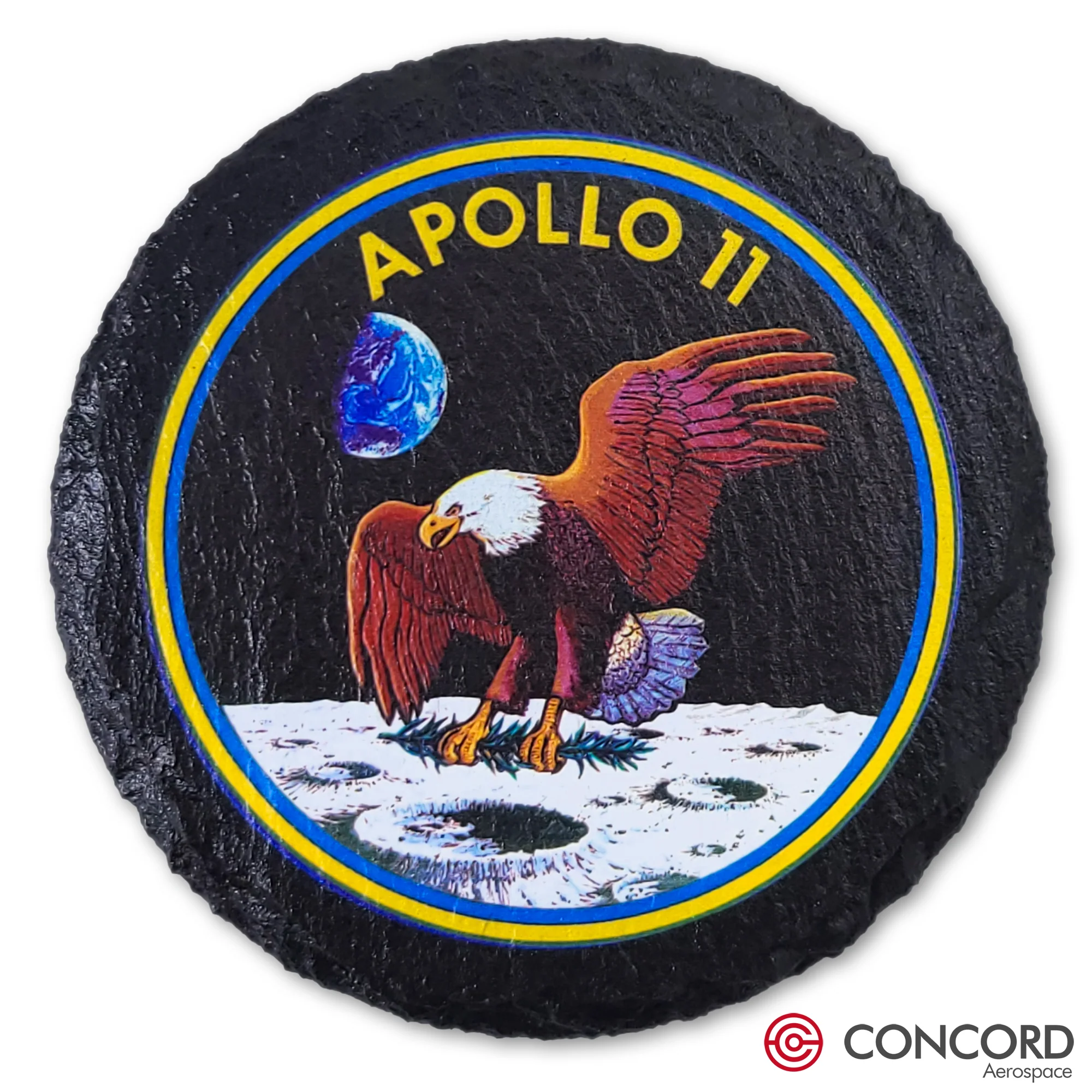 APOLLO 11 MISSION - SLATE COASTER