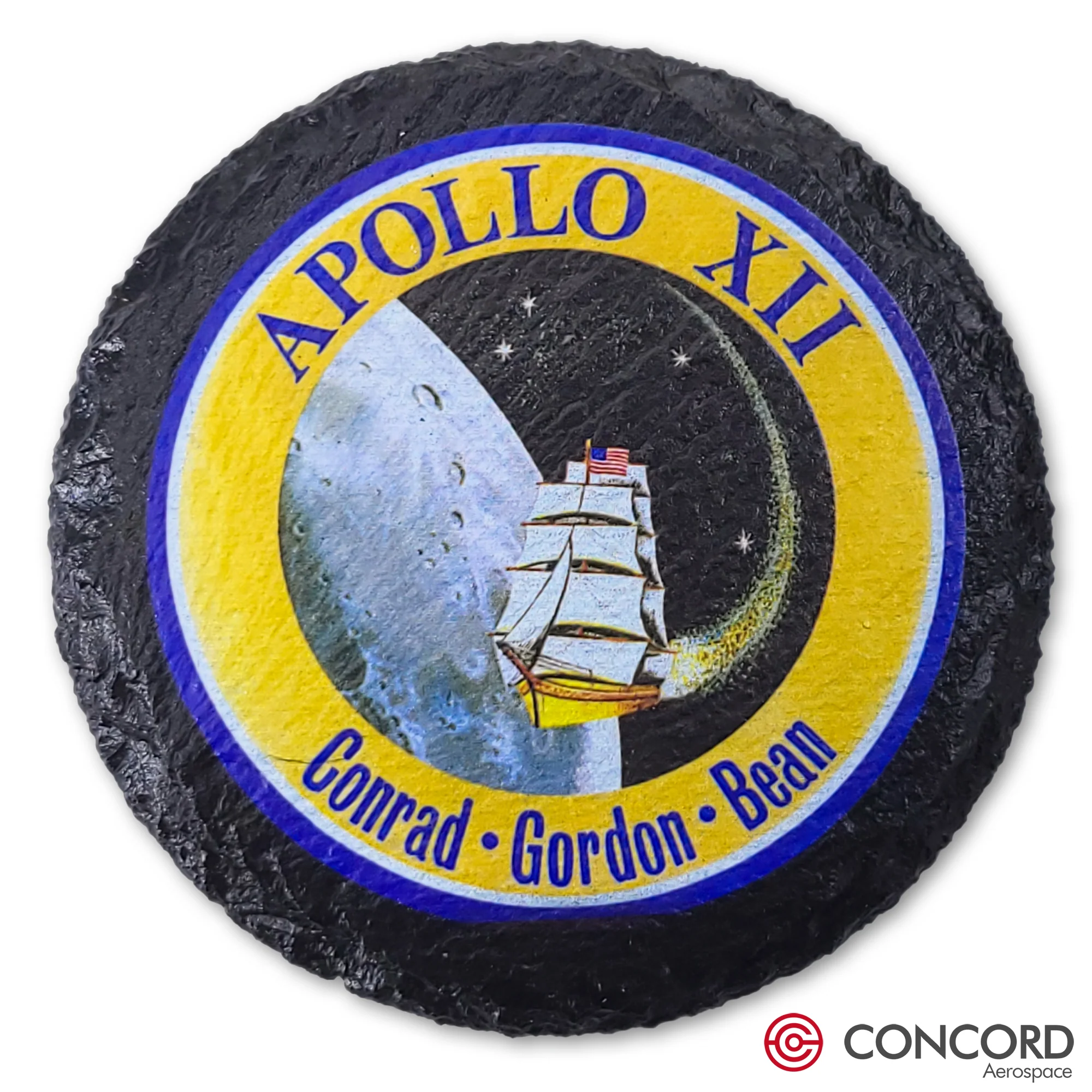 APOLLO 12 MISSION - SLATE COASTER