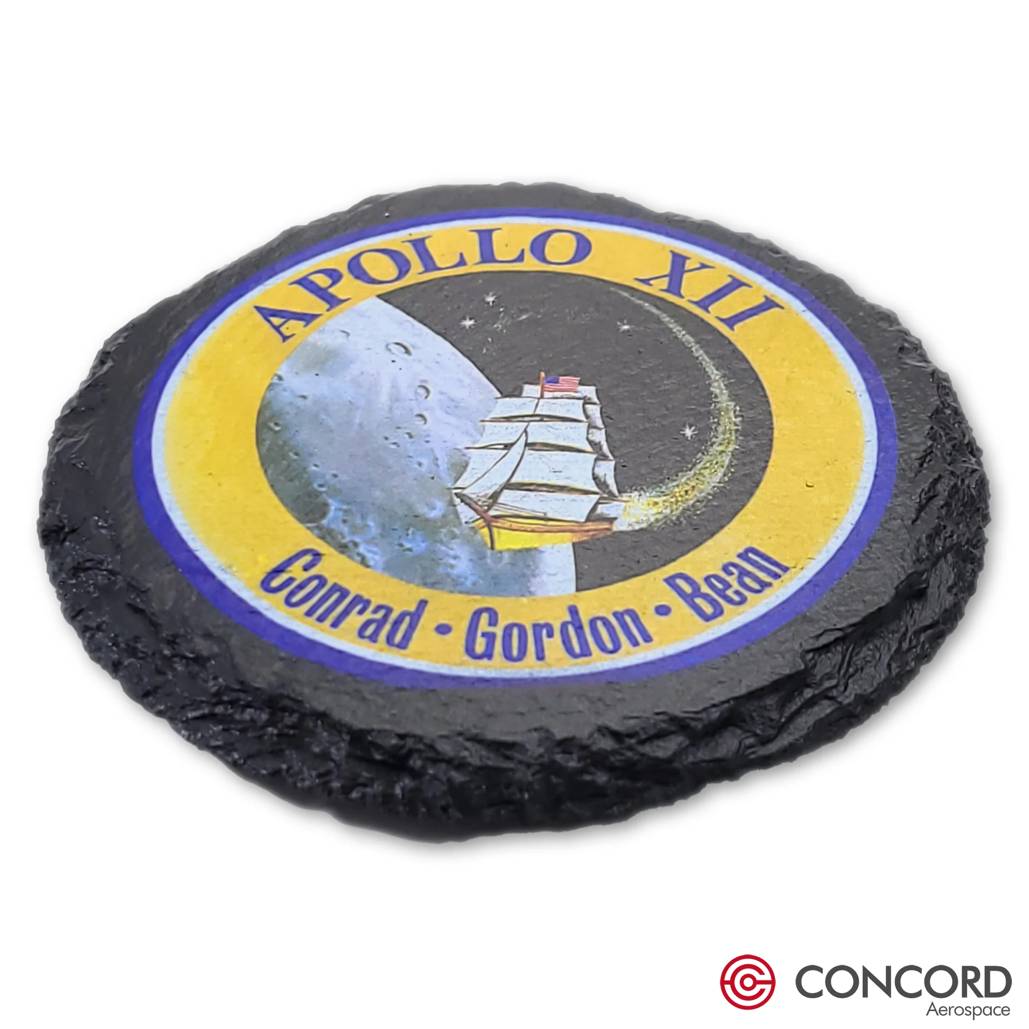 APOLLO 12 MISSION - SLATE COASTER - Image 2