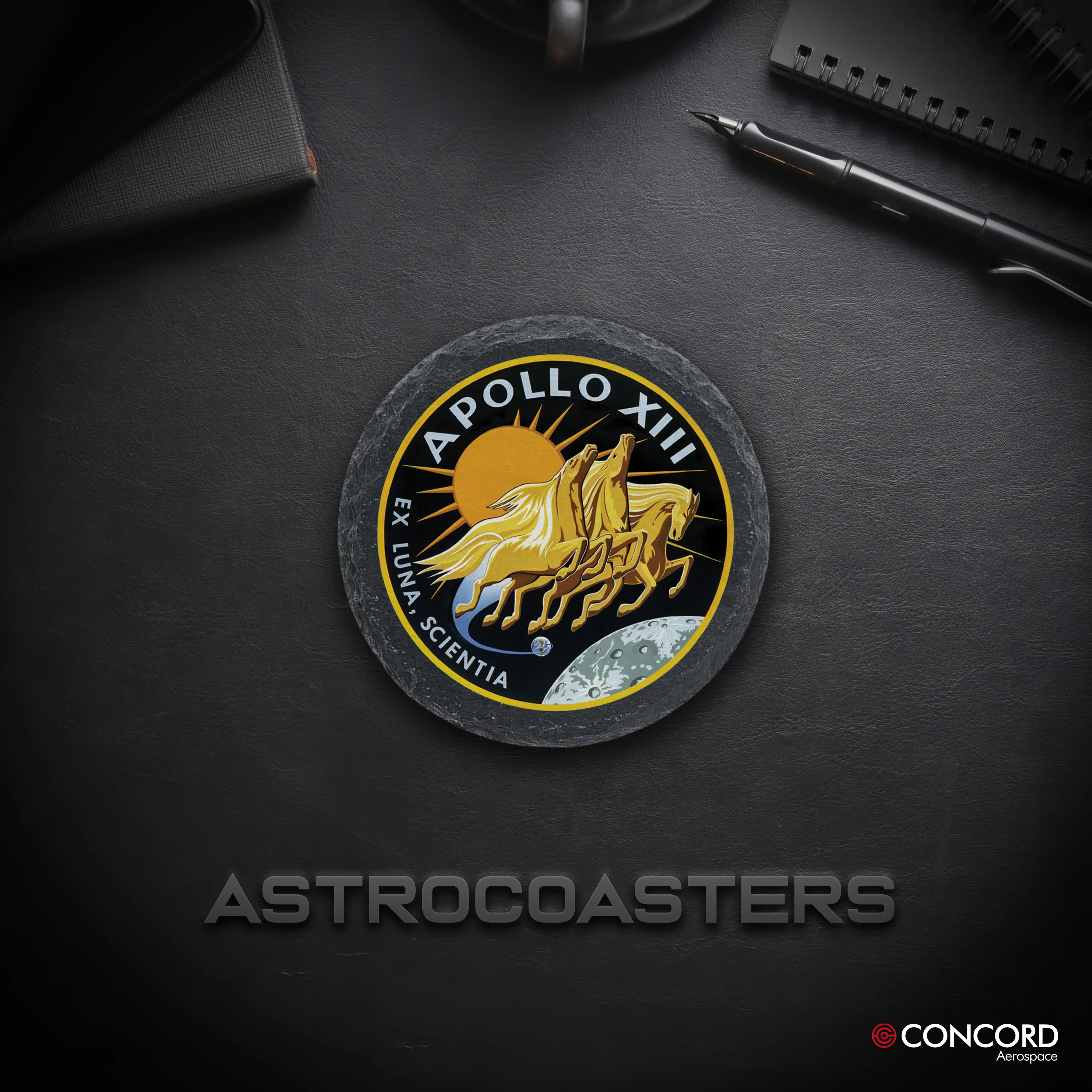 APOLLO 13 MISSION - SLATE COASTER - Image 5