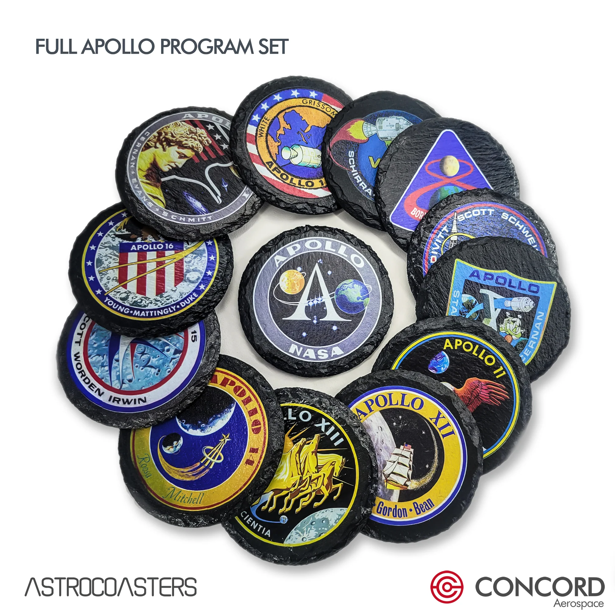 APOLLO 8 MISSION - SLATE COASTER - Image 6
