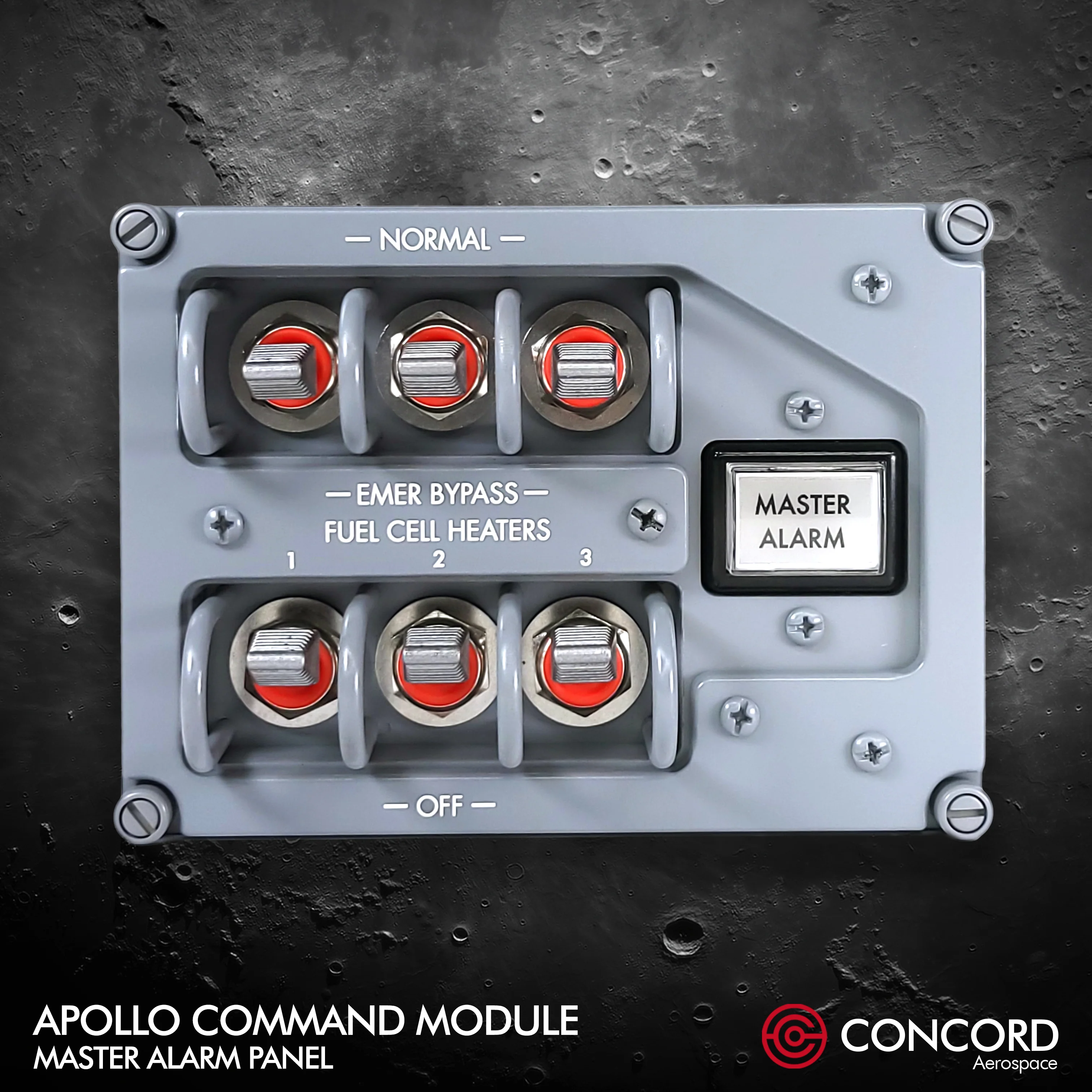 APOLLO COMMAND MODULE MASTER ALARM PANEL