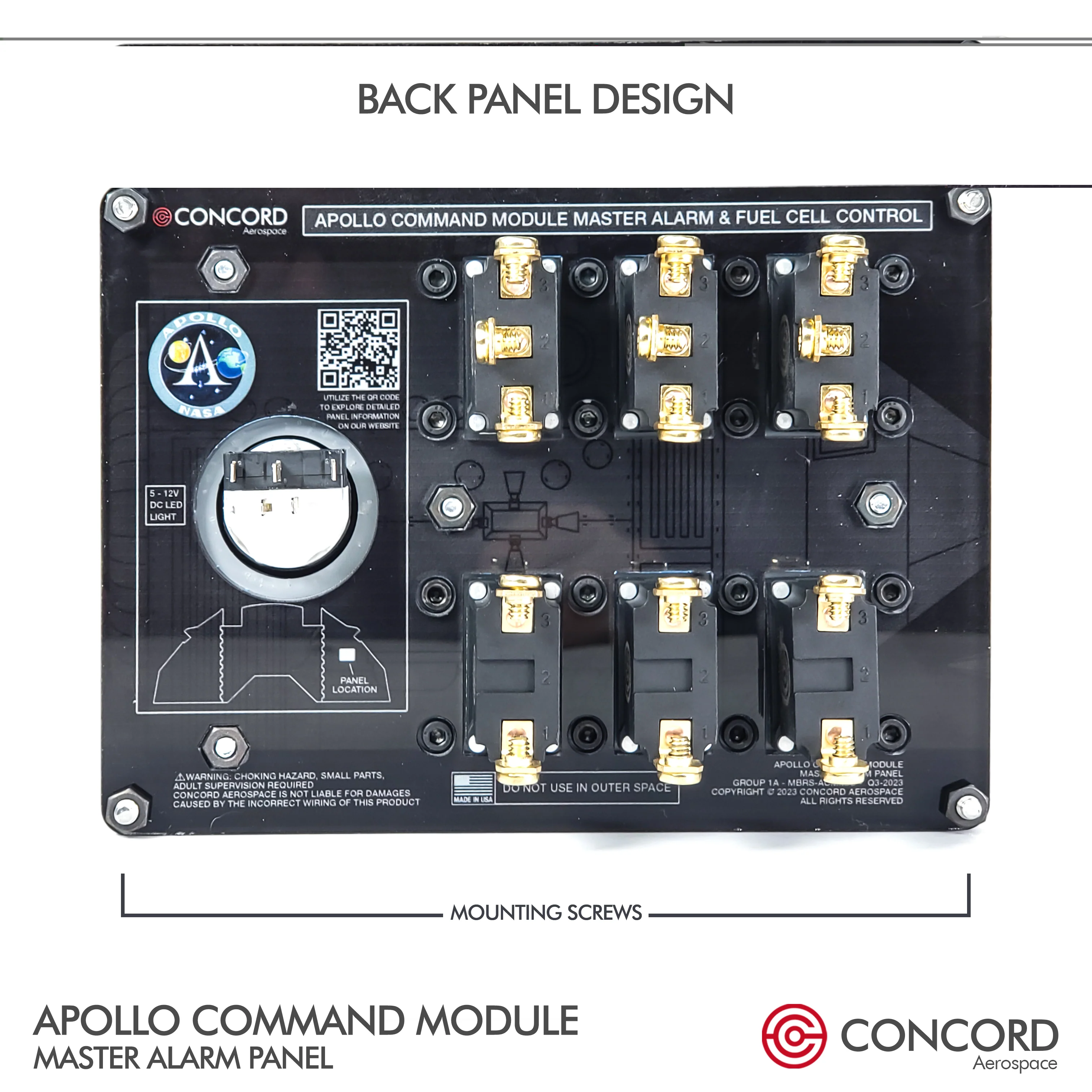 APOLLO COMMAND MODULE MASTER ALARM PANEL - Image 6