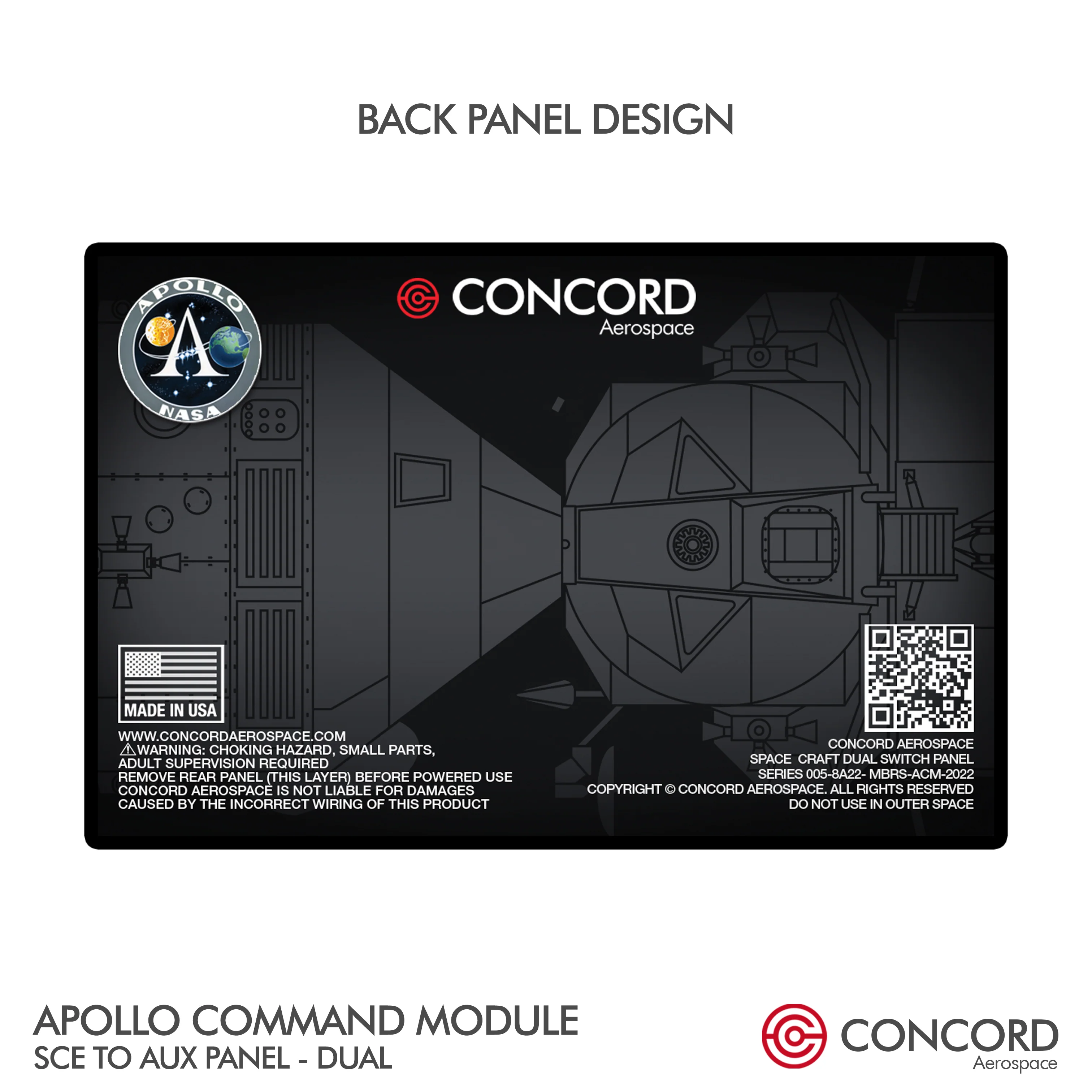 APOLLO COMMAND MODULE DUAL SWITCH PANEL - SCE to AUX - Image 12