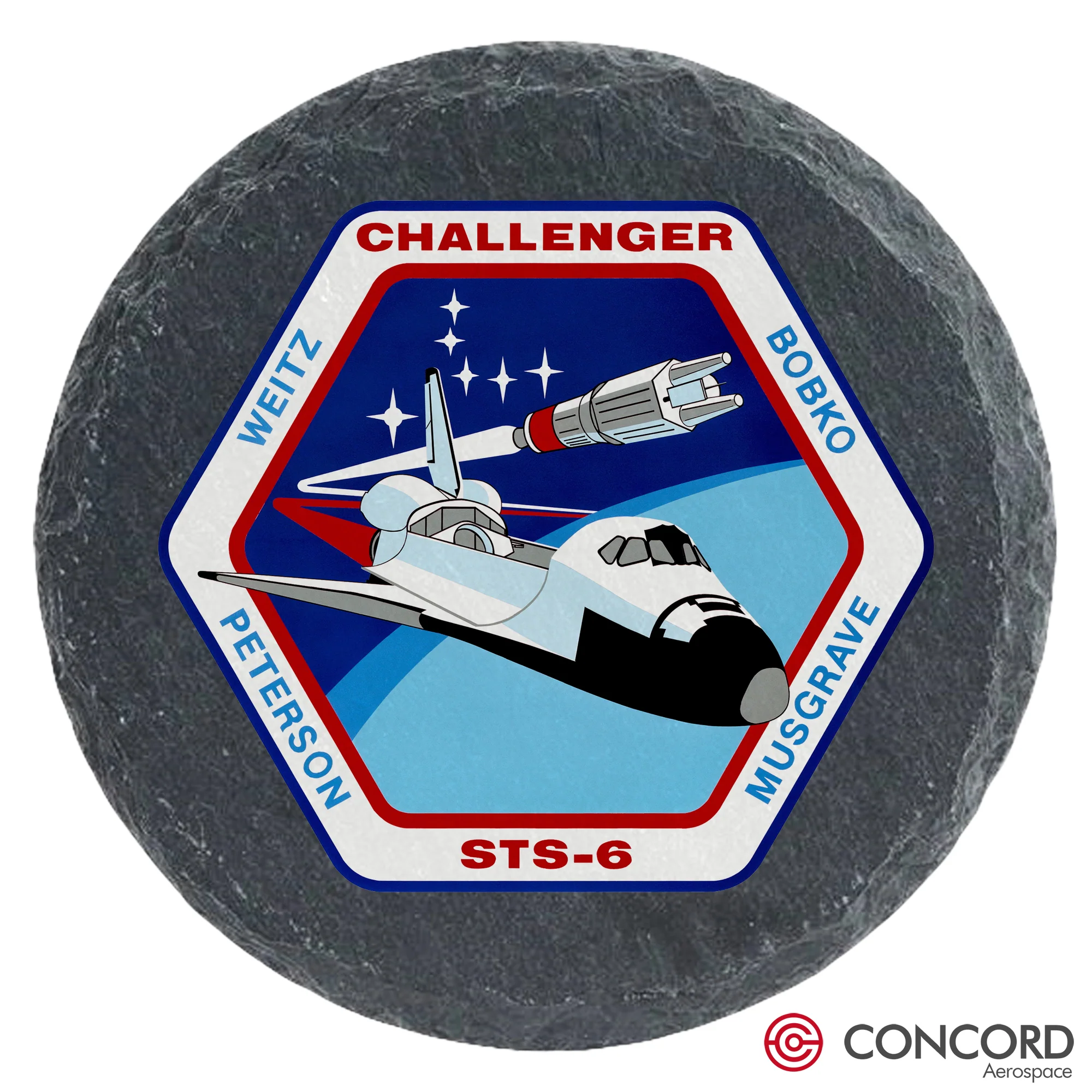 STS - 6 SPACE SHUTTLE - SLATE COASTER - Image 3