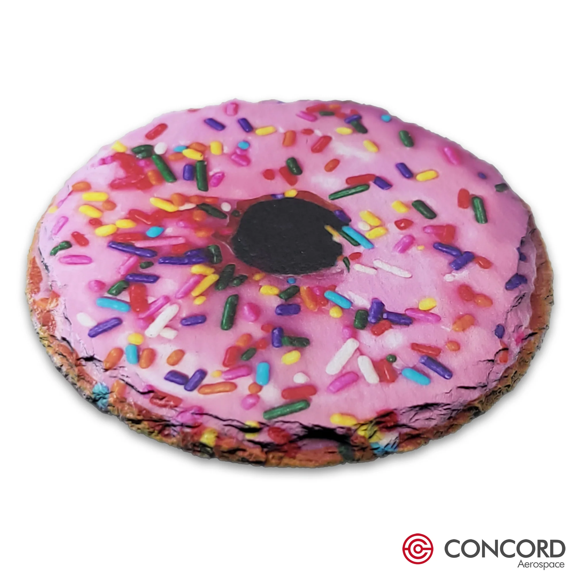 AURORA PINK SPACE DONUT - SLATE COASTER - Image 3