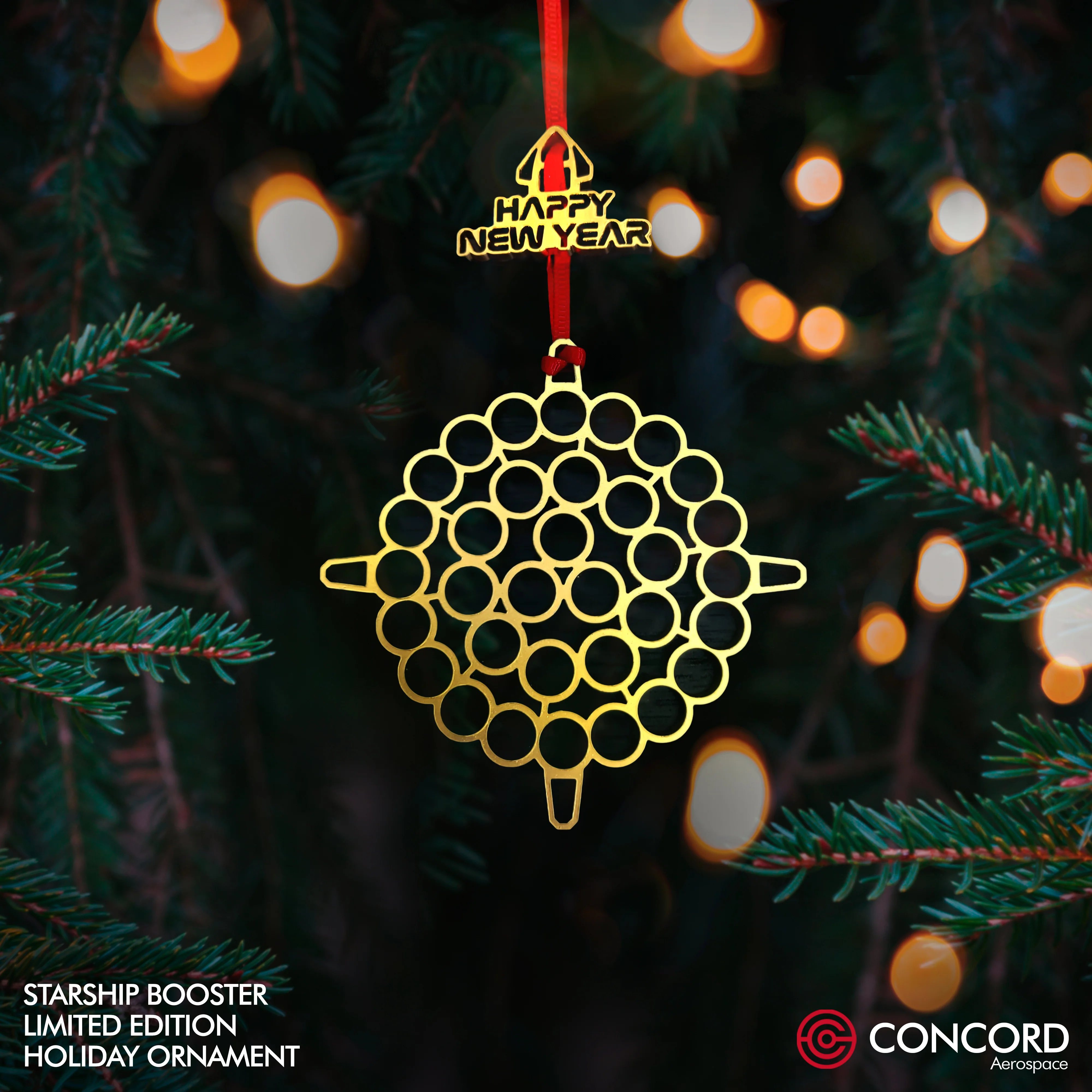STARSHIP BOOSTER LIMITED EDITION TREE ORNAMENT - Image 4