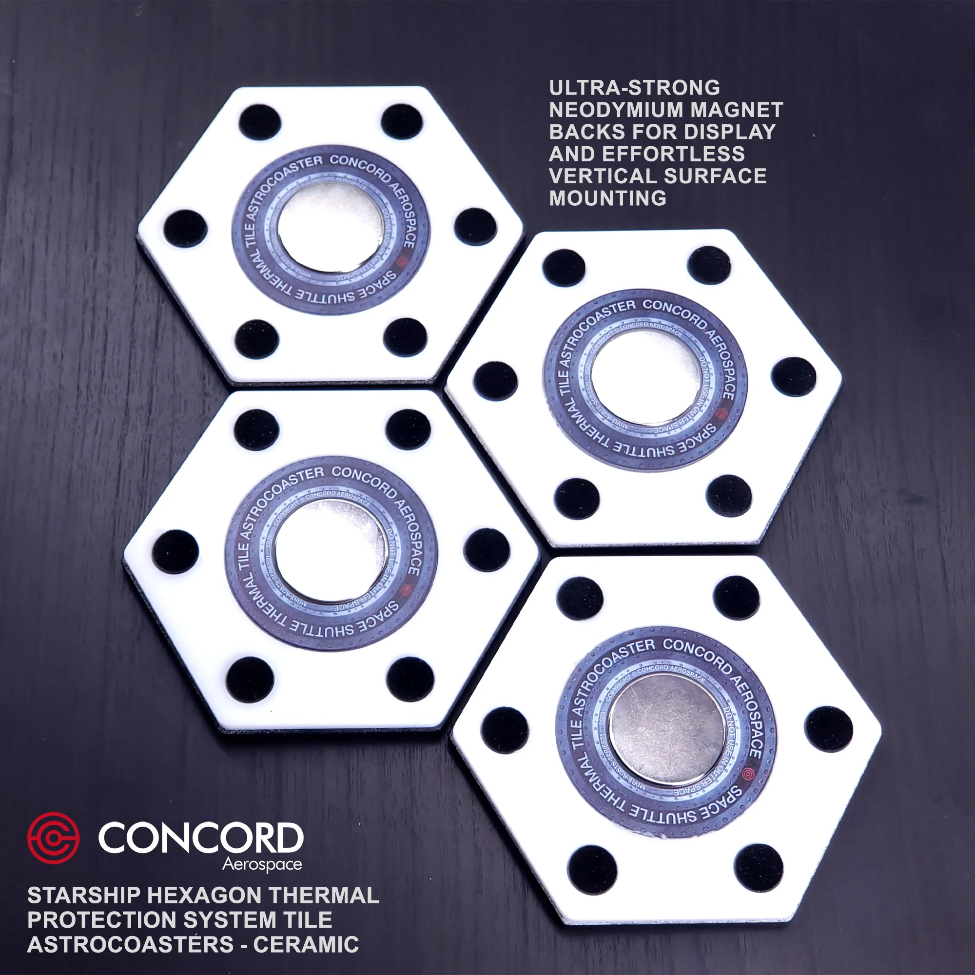 STARSHIP HEXAGON THERMAL PROTECTION SYSTEM TILE ASTROCOASTER - Image 5