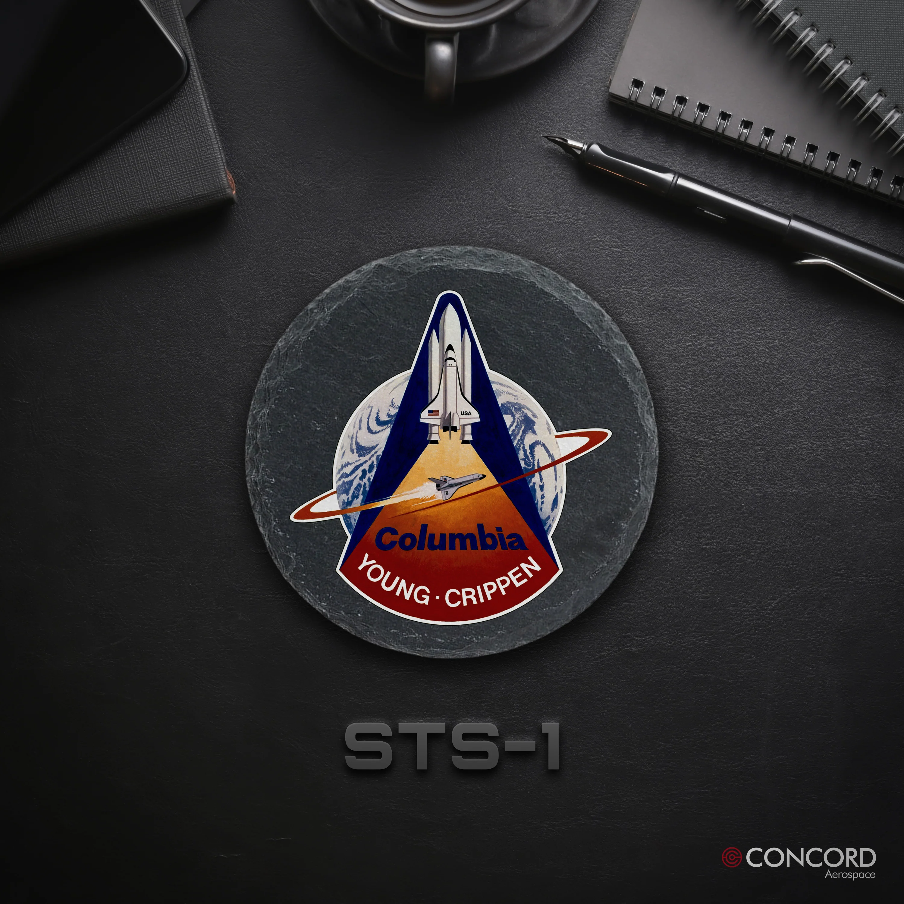 STS - 1 SPACE SHUTTLE - SLATE COASTER - Image 6